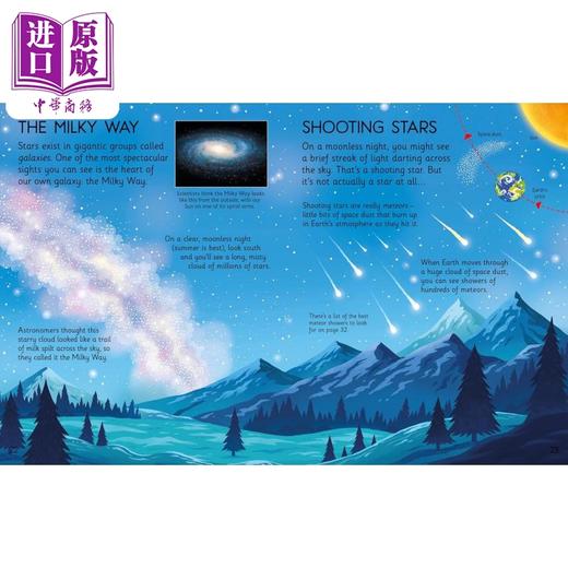 预售 【中商原版】尤斯伯恩观星书 Usborne Stargazing Book 英文原版 儿童科普绘本 自然科学读物图画书 进口童书 Usborne 商品图4