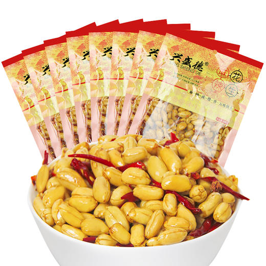 河南开封特产兴盛德麻辣藤椒五香花生180g*12袋组合装 商品图1