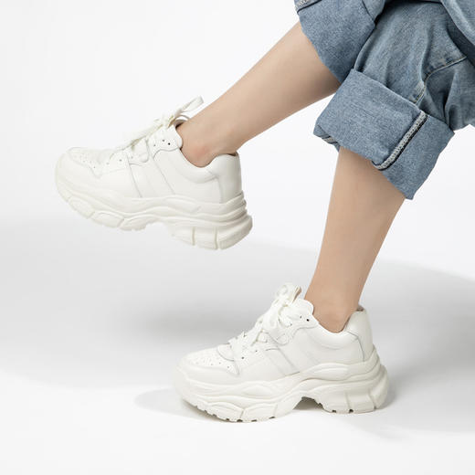厚底老爹鞋 ｜Wayne Flex韦恩时尚透气轻便小白鞋女休闲运动百搭鞋子WF3075 商品图6