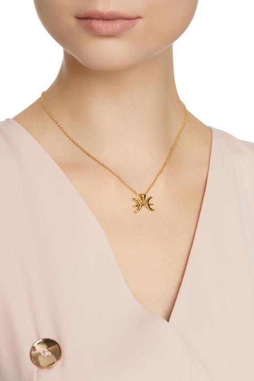 Time Made 双鱼座吊坠锆石项链 6668 商品图0