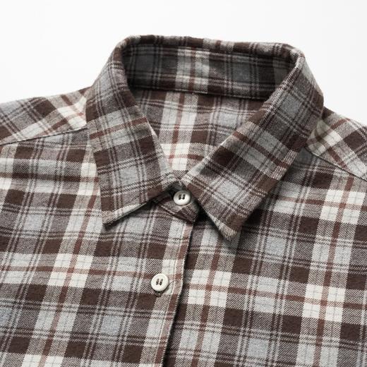 ROMI STUDIO“经典复古”甄选棉磨毛经典格纹宽松衬衣 RW24AS90299 商品图2