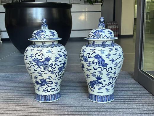 青花事事如意将军罐 商品图0