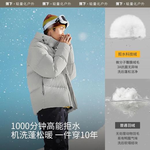 蕉下24新款拒水羽绒滑雪服防风防寒运动HD87824外套GF(货号:HD87824) 商品图0