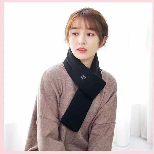 新款高级感加热围脖女冬季保暖护颈热敷充电智能调节发热围巾 商品图5