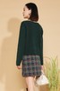 Stay2Weeks 复古绿圆领简约气质针织开衫 14489 商品缩略图3