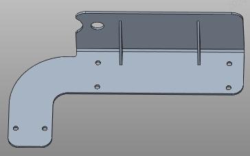 天线安装板焊合(左)9003G0002B0040D 商品图0