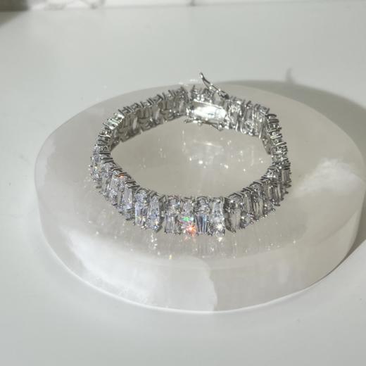 北京仓｜CZ by KJL-Emerald/Baguette 30CTTW-梯形 网球 手链［美国设计师］ 商品图1