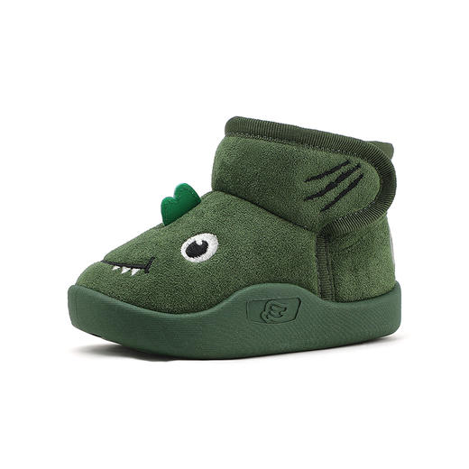 B.Duck小黄鸭童鞋冬季男女童魔术贴雪地靴冬季新款保暖靴子22-30 B5586874 商品图4