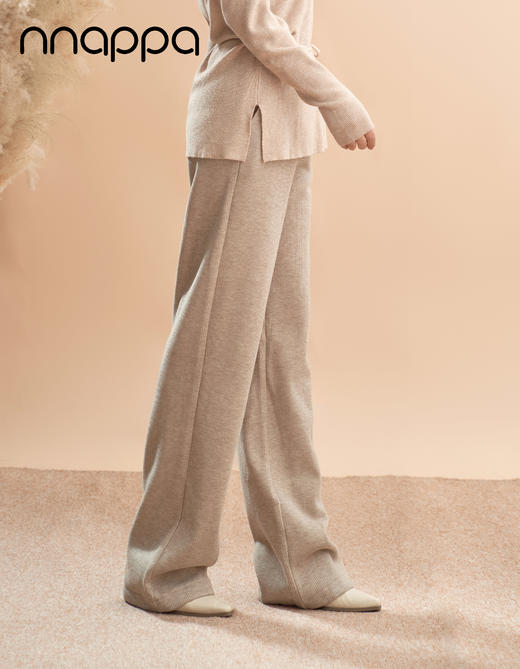 仿羊绒中条时尚阔腿裤PA29324 商品图1