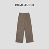 ROMI STUDIO“冬日松弛”长绒棉混纺朱地肌理直筒休闲裤RW24WXY0779 商品缩略图1