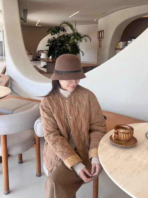 25特价 2411216    衔线拼图 羽绒服 鹅绒 “老钱”气质风 商品图4