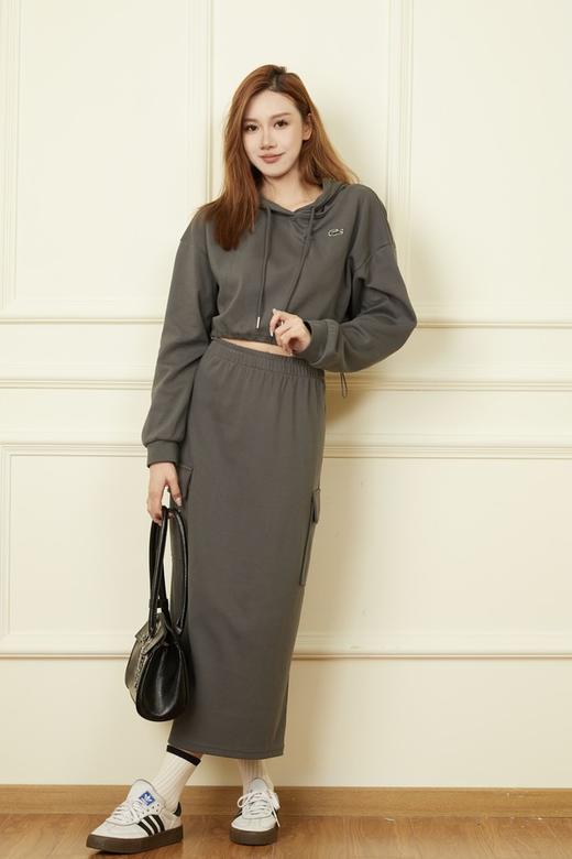 WHO KNOWS 深灰色休闲卫衣半裙套装 19278 商品图1