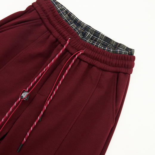 西遇长款阔腿裤女冬季新款假两件腰头设计绑绳装饰宽松长裤D0044001 商品图5