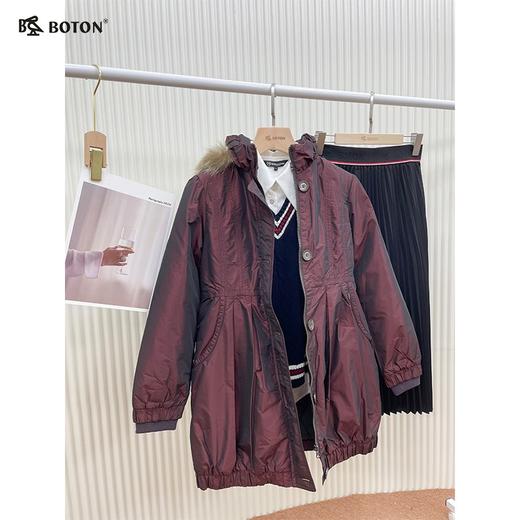 【第2件半价！尾货清仓不退换】波顿女士甩帽甩毛不甩胆羽绒褛LJ609 商品图2