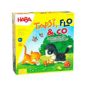 HABA 动物跑跳碰 儿童桌游 适合3岁 规则意识 数数计数 德国品牌-1307024005