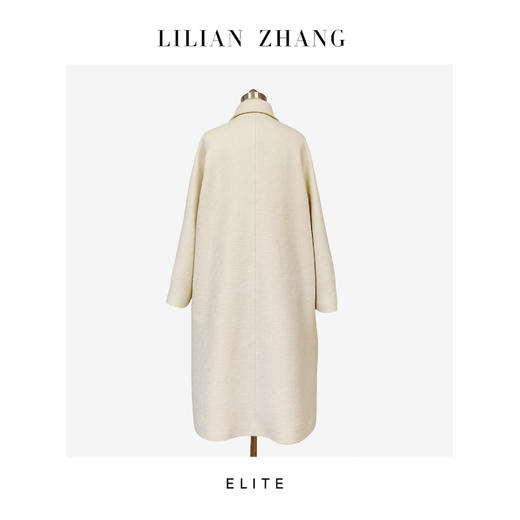 E-定制—收藏级—“时尚轮回”—轻奢风——Aline珍珠白中长大衣 2406017 商品图1