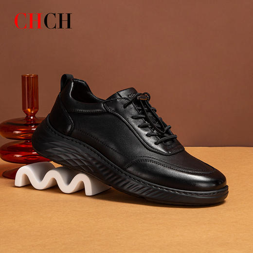 CHCH平衡鞋牛皮束带休闲经典时尚休闲鞋男鞋CO2A2091 商品图3