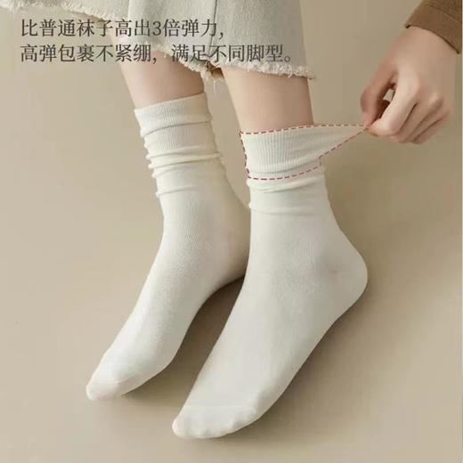 秋冬长筒袜六色中筒袜女袜日系堆堆袜 商品图1