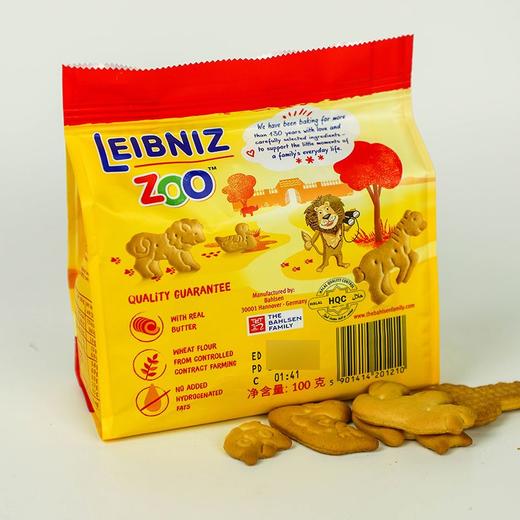 百乐顺 莱布尼兹动物型黄油饼干 100g/袋 商品图4