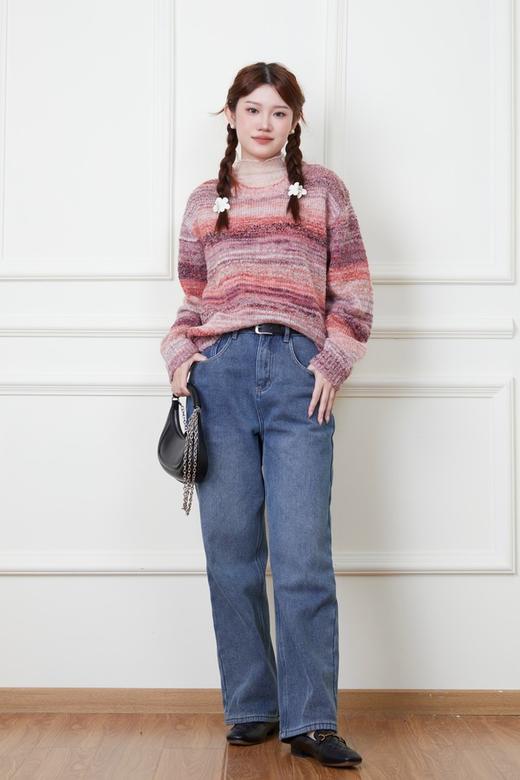 LNNNS 超舒适休闲百搭加绒牛仔裤 19279 商品图2