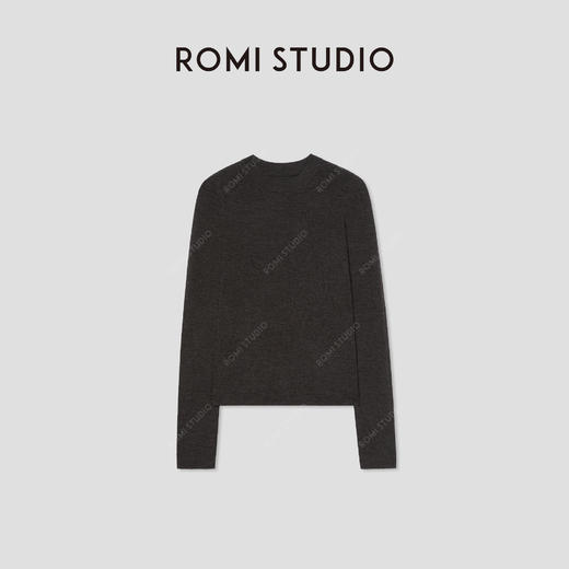 ROMI STUDIO“感知秋意” 桑蚕丝羊毛混纺软糯丝滑毛衫 RW24WST1085 商品图0