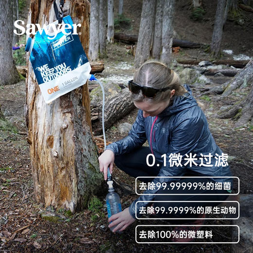 SAWYER索耶户外便携小型过滤净水器 出差旅行 野外生存 装备 商品图7