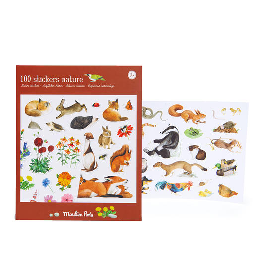 Moulin Roty 花朵女孩主题 涂色绘本&贴纸 适合3岁以上 艺术启蒙 放飞想象力 法国品牌-710185 商品图12