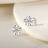 Winy925纯银摘花一朵银色耳钉轻奢小众时尚银耳饰送女友送闺蜜生日礼物 商品缩略图0