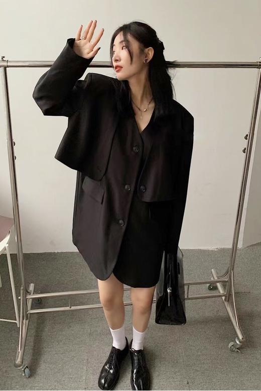 ANSUABEL 宽松款西装马甲两件套装 14527 商品图5