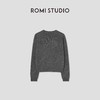 ROMI STUDIO“温暖已至”100%羊毛手工珠链袖软糯套头毛衫 432TS133 商品缩略图1