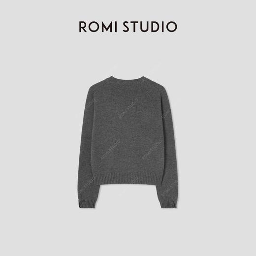 ROMI STUDIO“温暖已至”100%羊毛手工珠链袖软糯套头毛衫 432TS133 商品图1