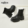 预售12天|Safiya/索菲娅2024英伦风小个子增高显腿长厚底套筒切尔西短靴 SF44116051/SF44118051 商品缩略图4