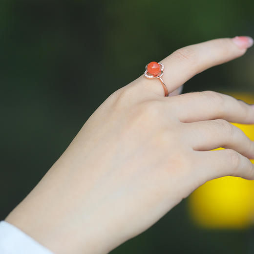 【宫里戒指】南红开口可调节戒指 MY 商品图3