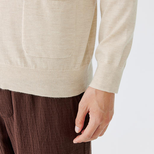 东黎 • 山羊绒男士秋冬V领系扣开衫 4880 商品图6