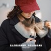 马登渐变保暖针织彩色围脖复古软糯彩色高级感加厚保暖围巾冬季女 商品缩略图3
