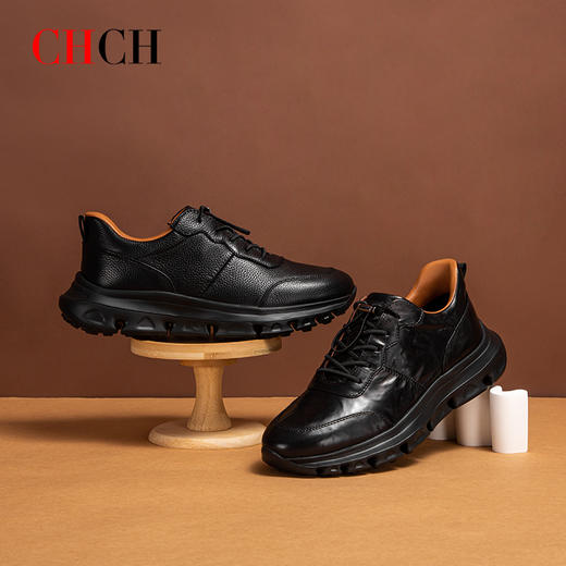 CHCH平衡鞋牛皮束带休闲经典时尚休闲鞋男鞋CO2A2031 商品图4