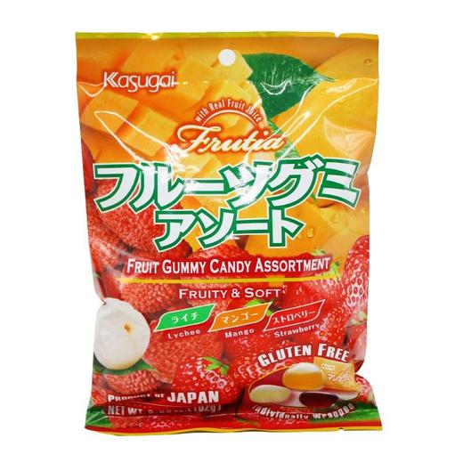 春日井 什锦果味软糖（草莓、荔枝、芒果） 102g/袋 商品图0