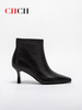 CHCH平衡鞋2024秋冬新品舒适羊皮拉链粗跟时尚女靴短靴CO2B6011 商品缩略图5