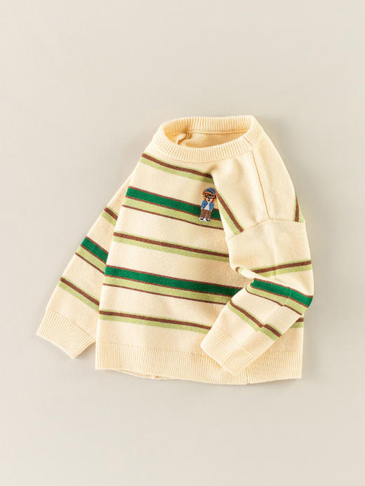 【超爱的小熊毛衣，亮眼配色，舒适保暖】儿童毛衣男童 秋冬韩版小熊针织衫 宝宝毛衫 女童婴儿a类上衣-QQ 商品图4