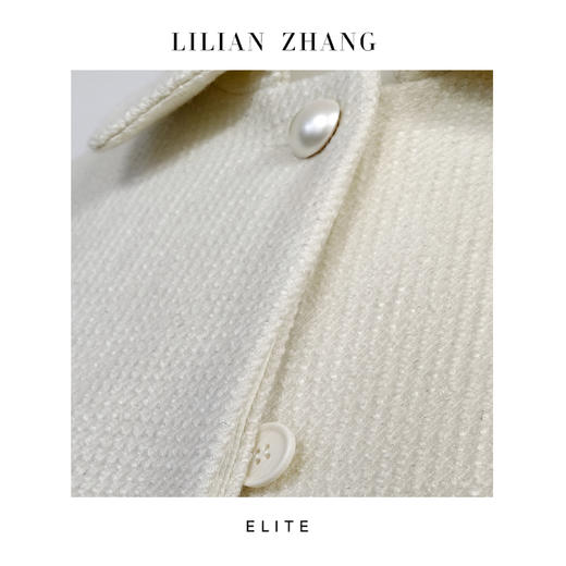 E-定制—收藏级—“时尚轮回”—轻奢风——Aline珍珠白中长大衣 2406017 商品图2