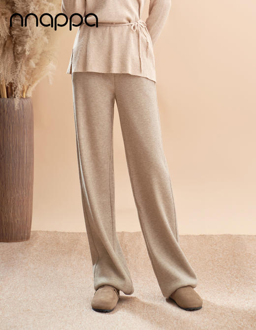 仿羊绒中条时尚阔腿裤PA29324 商品图0