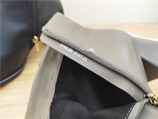 豪行秋冬新款22426300牛皮中跟时尚休闲女靴单靴短靴 商品图4