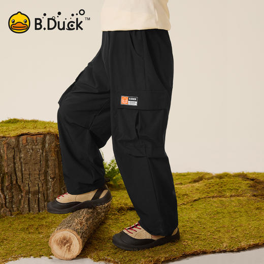 B.Duck小黄鸭儿童春秋新款男女童时髦工装裤休闲宽松105-150 BF3557097 商品图2