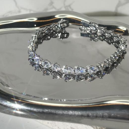 北京仓｜CZ by KJL-Pear 15CTTW-经典 梨形 网球 手链［美国设计师］ 商品图2