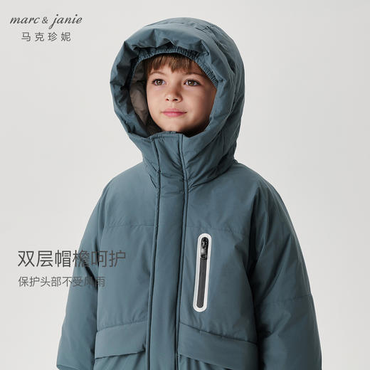 【三防保暖】马克珍妮男童户外防寒羽绒服2024年冬装新款241592 商品图4
