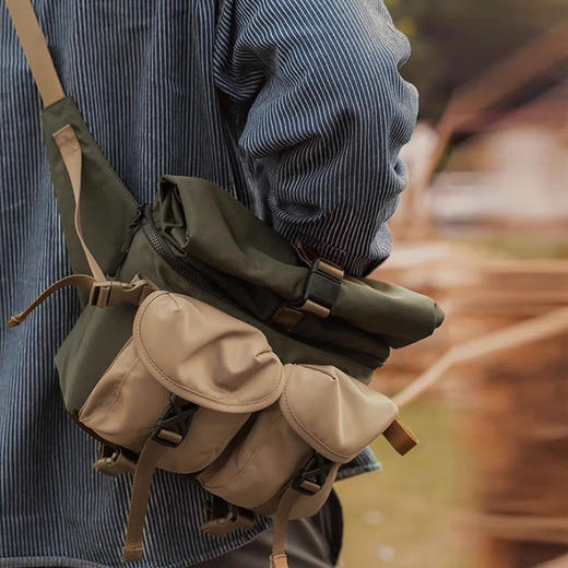 裁缝学苑AS368户外单肩摄影包斜挎包纸样背包防水旅行邮差包样板 商品图2