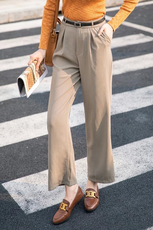 Kai & Kiera 率性直筒PU西装裤 14502 商品图0