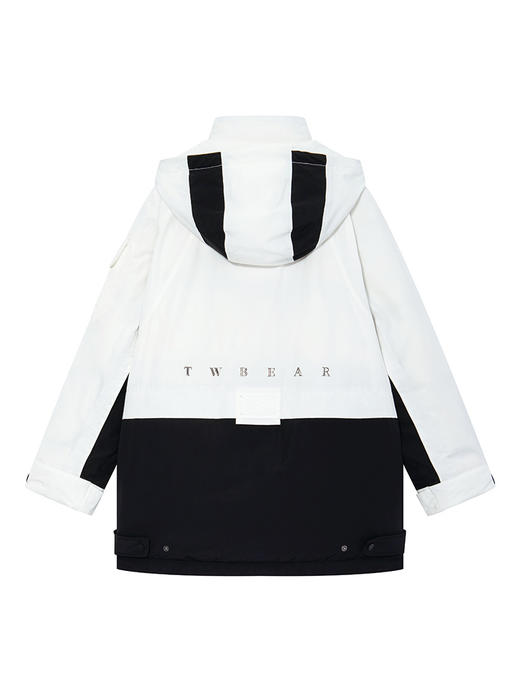 TeenieWeenie小熊撞色连帽羽绒服女冬季羽绒服TTJD24OT01Z 商品图10
