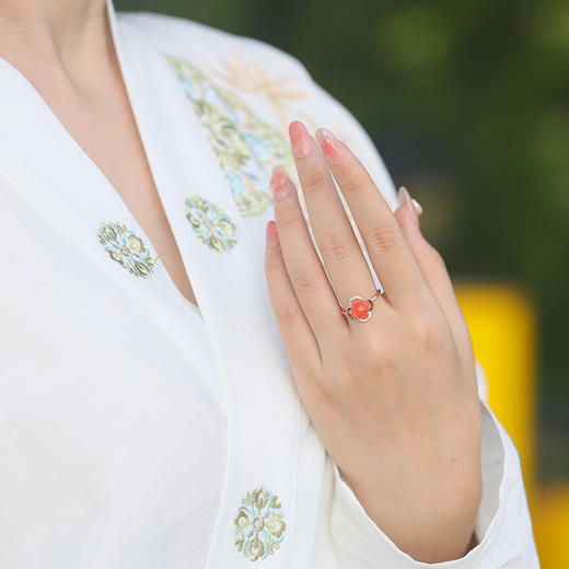 【宫里戒指】南红开口可调节戒指 MY 商品图4