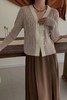 amadella 简约休闲条纹盘扣针织开衫 19304 商品缩略图0